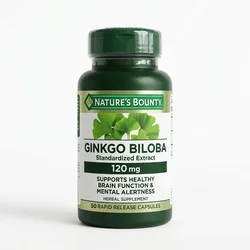 4. Nature's Bounty Ginkgo Biloba 120mg – Best for Prefrontal Microcirculation Supplement Bottle