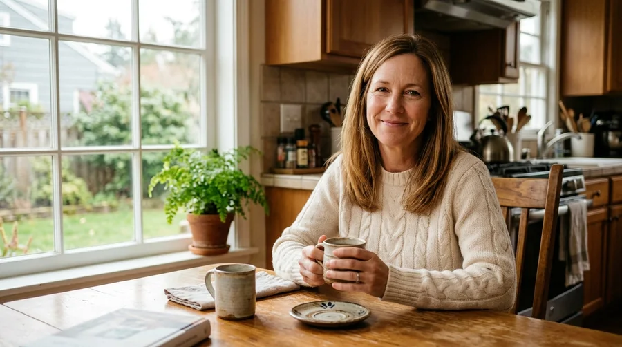 Sarah Mitchell sharing her personal sleep recovery journey