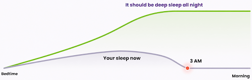 Brain natural sleep pressure system diagram